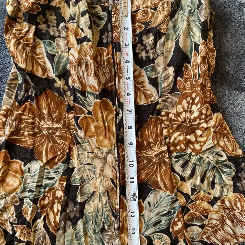 Vintage All That Jazz Floral Midi Dress Size Measurements Only. - Picture 6 of 10